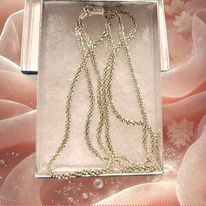 Twisted sterling silver necklace